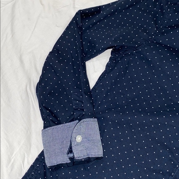 Boys 8-9 Youth Button Down L.O.G.G. Blue Shirt - Picture 4 of 8